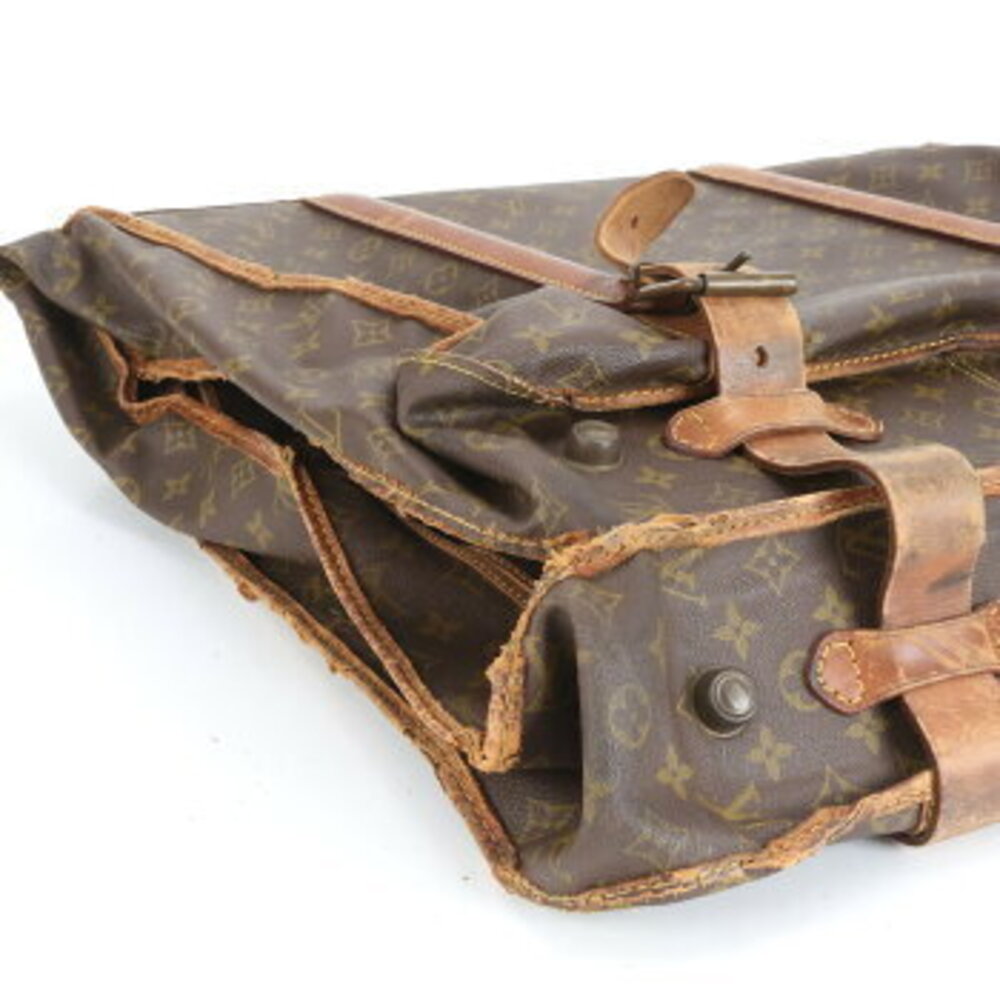 Louis Vuitton Monogram Suitcase Leather Garment Carry on Bag Business Travel - Picture 4 of 9